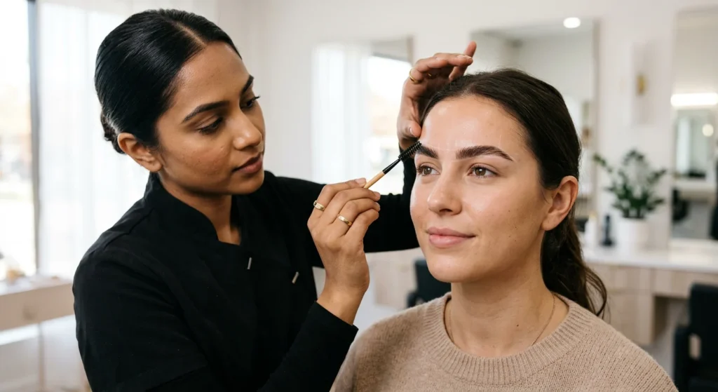 Sessione di consulenza per sopracciglia