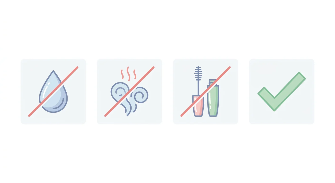 Cura post-trattamento ciglia 48 ore