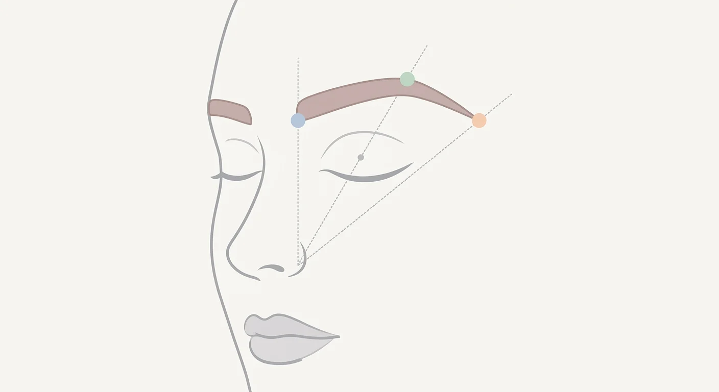 Punti di riferimento per la mappatura delle sopracciglia