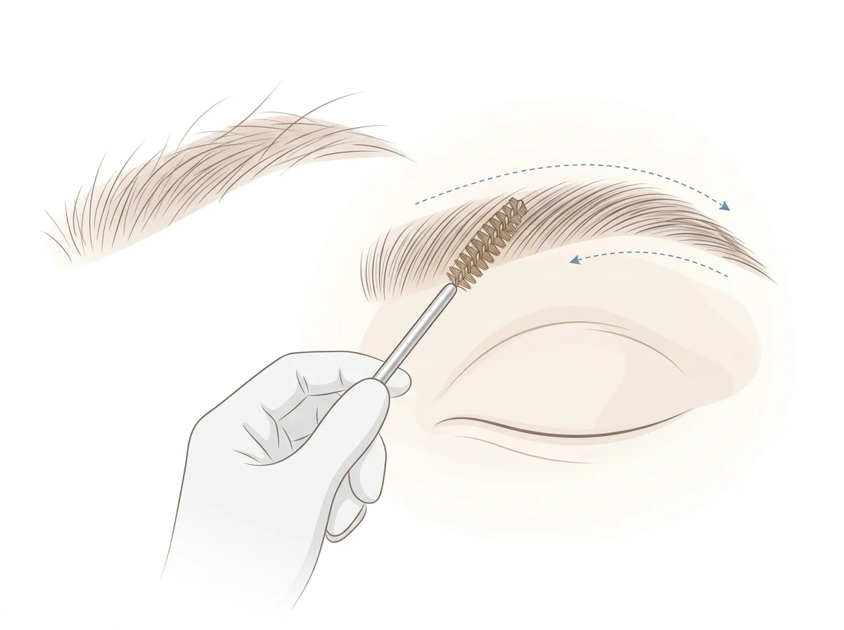 Brow correction illustration