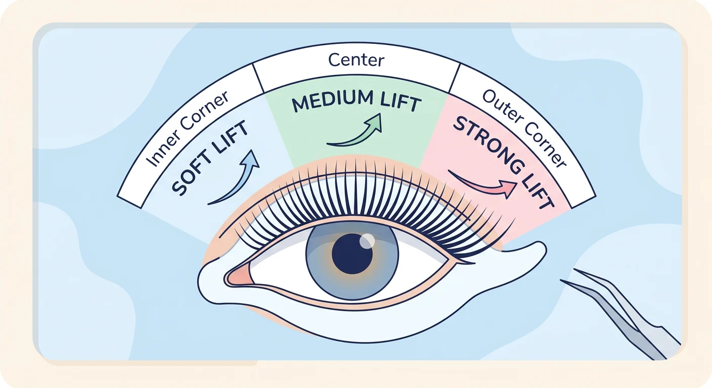 Lash lift mapping diagram
