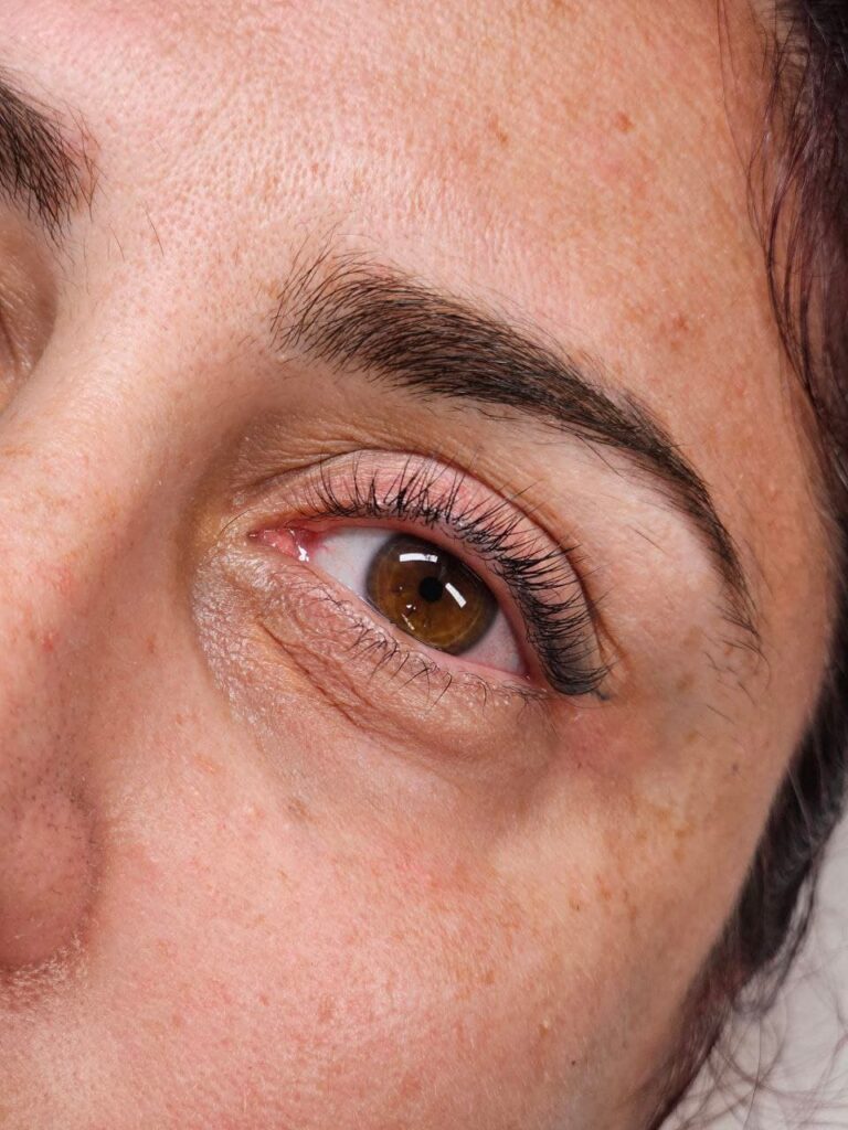 Il risultato del trattamento lash lift espresso.